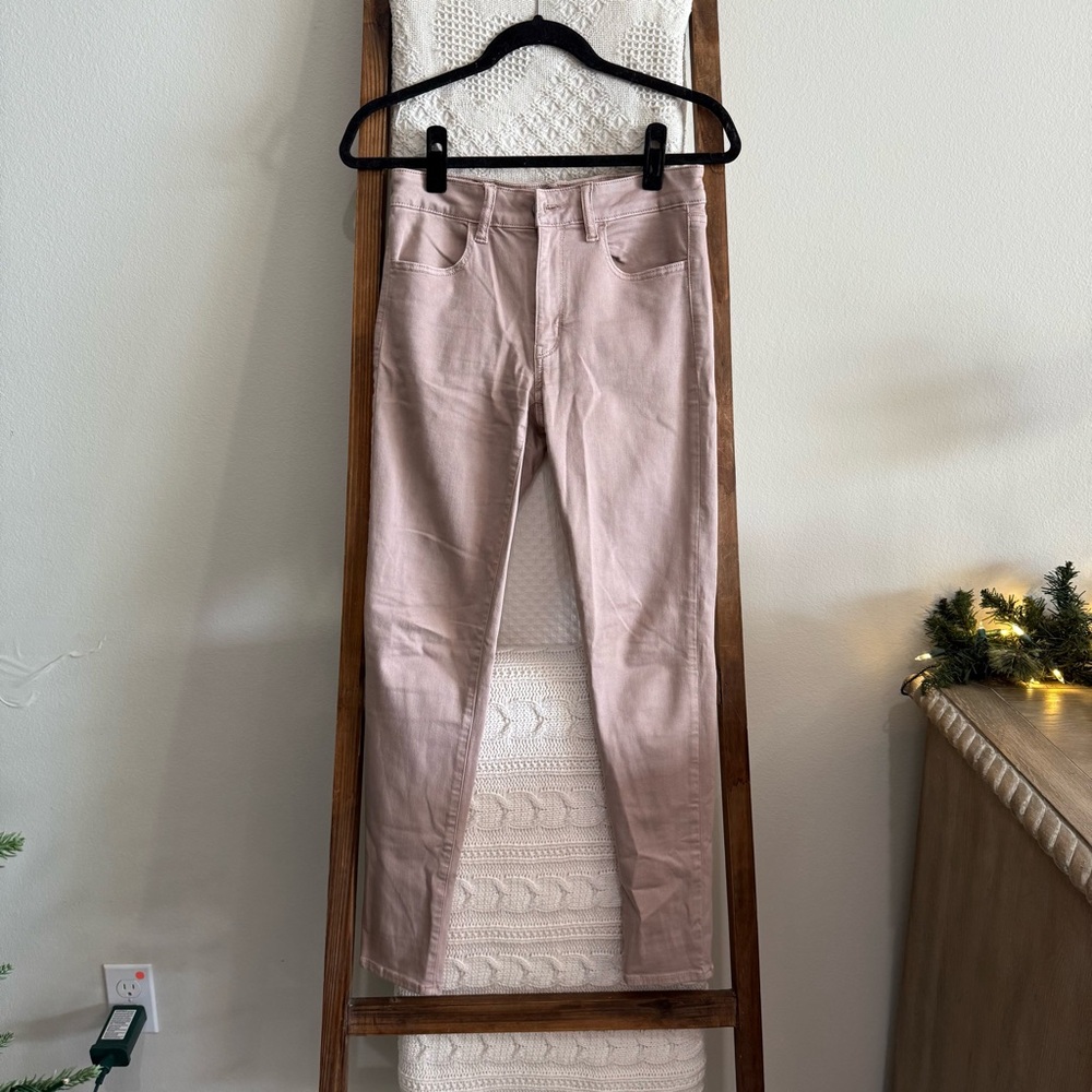 American Eagle Mauve Pink Super Stretch High Rise Jean Jegging